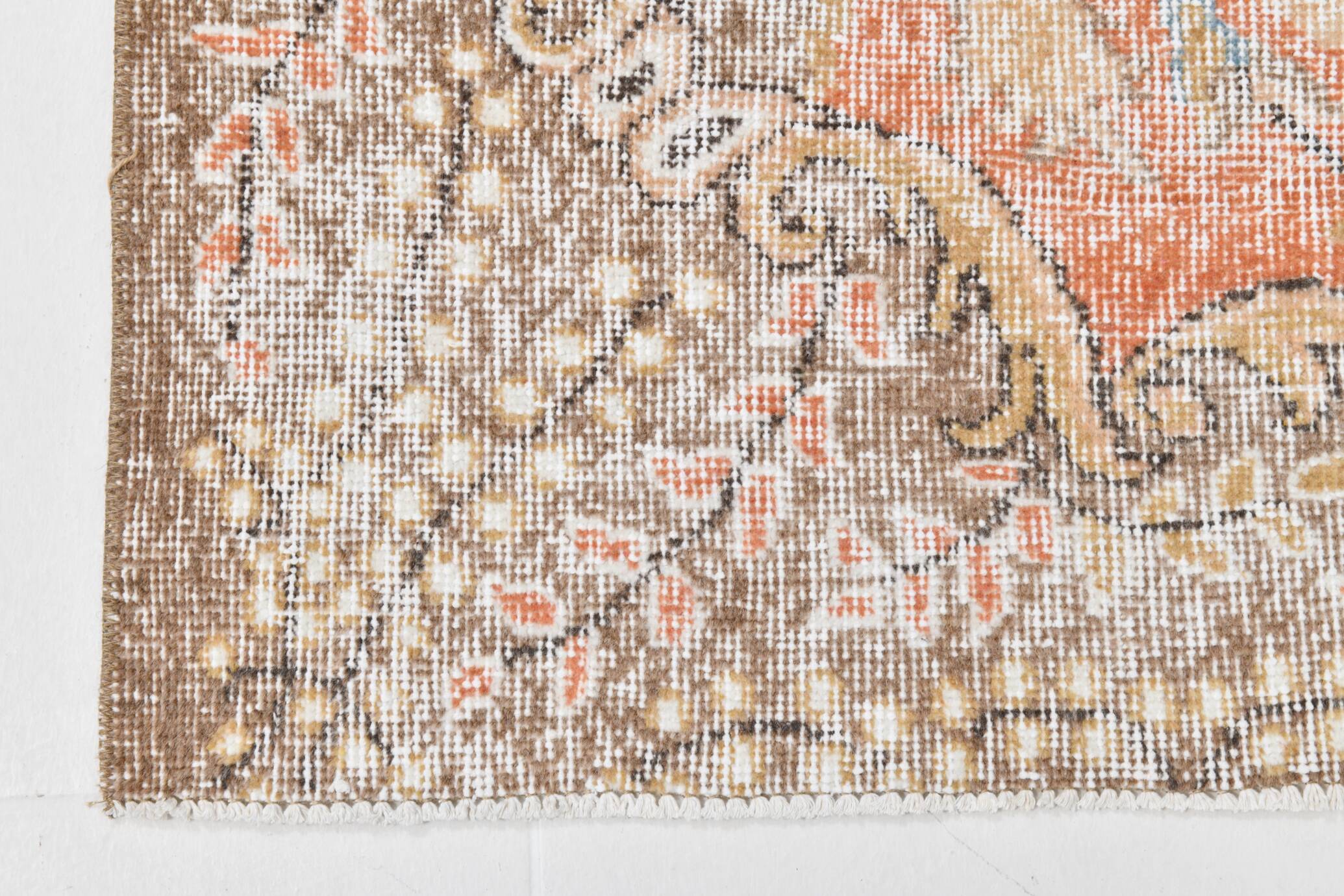 Orange & Beige Vintage Area Rug 174x283Cm SK 21610