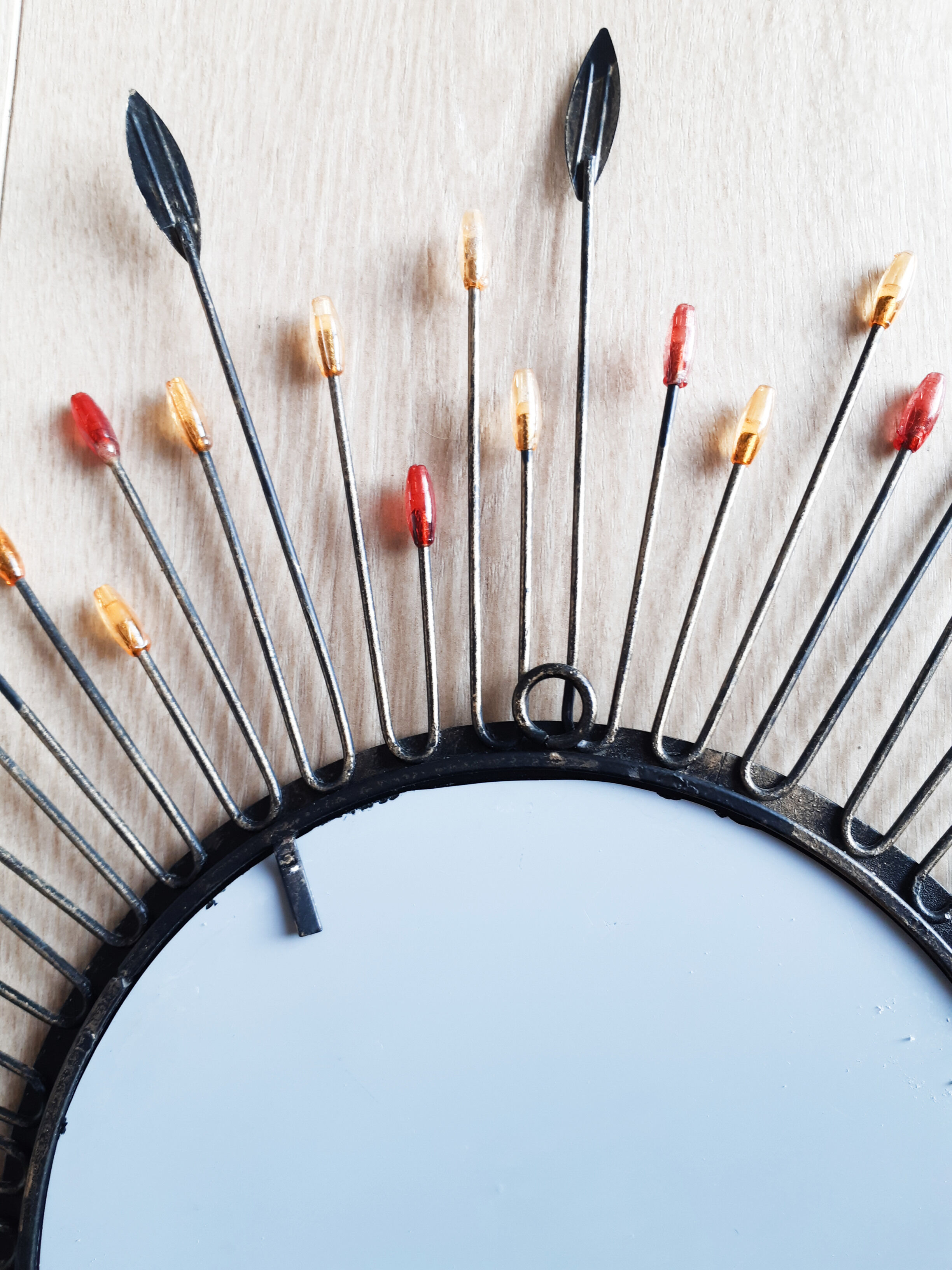 Metal sun mirror , 43 cm