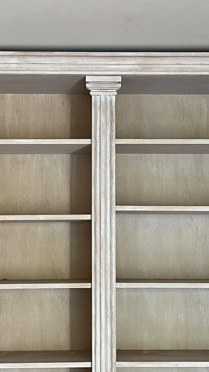 Cerused oak library - High-end