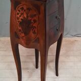 Louis XV style marquette bedside table