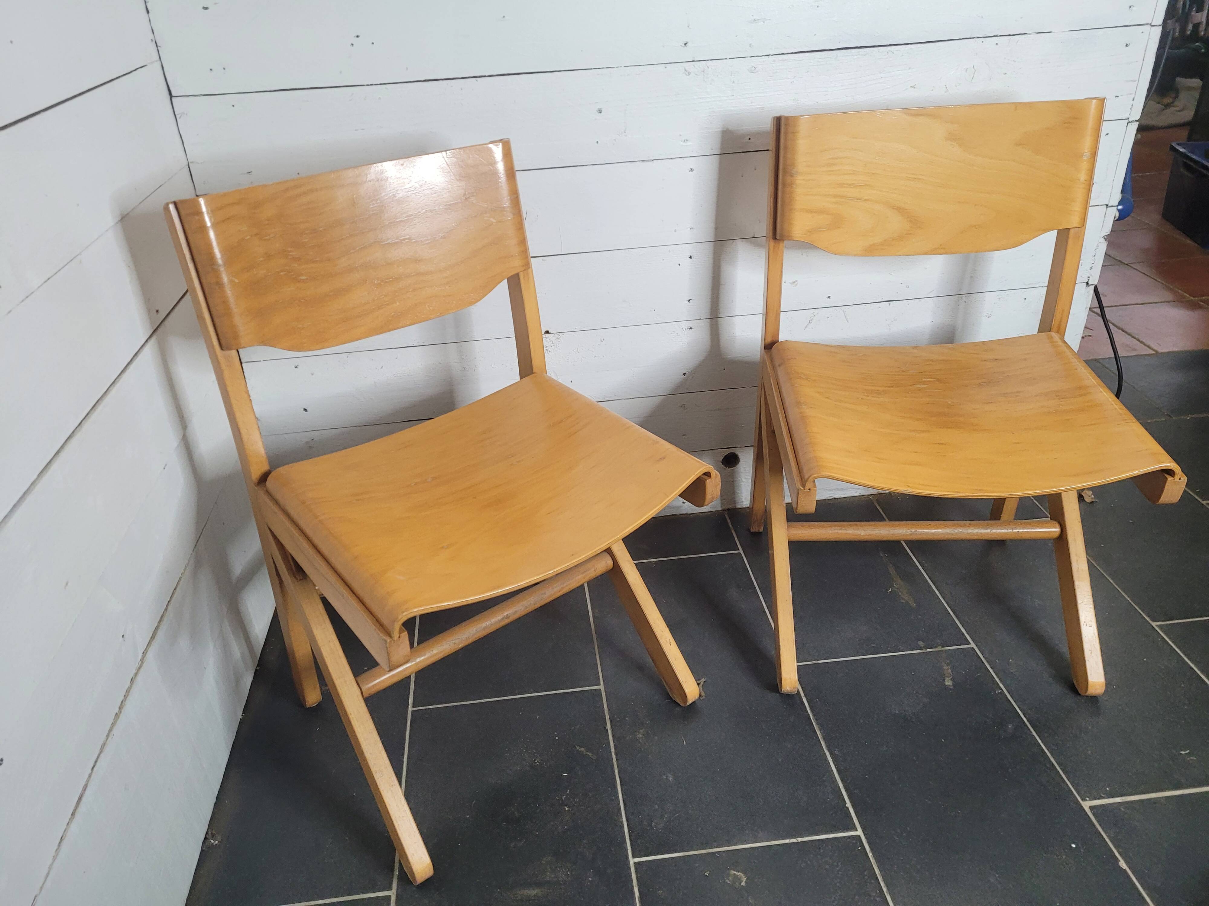 Pair of baumann chairs