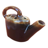 Années 1950  Vase / Pique fleurs forme arrosoir Grès flammé