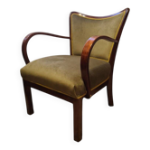 Polish Art Deco beech armchair, 1930s