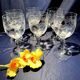 Set of 6 water glasses in engraved glass vierzon emma model