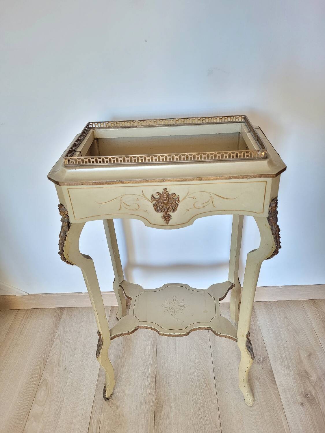 19th century lacquered wood work table