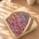 Vintage Moroccan pouf in multicoloured wool – 60 × 60 cm