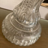Paire de bougeoirs en verre anciens