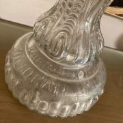 Pair of antique glass candle holders