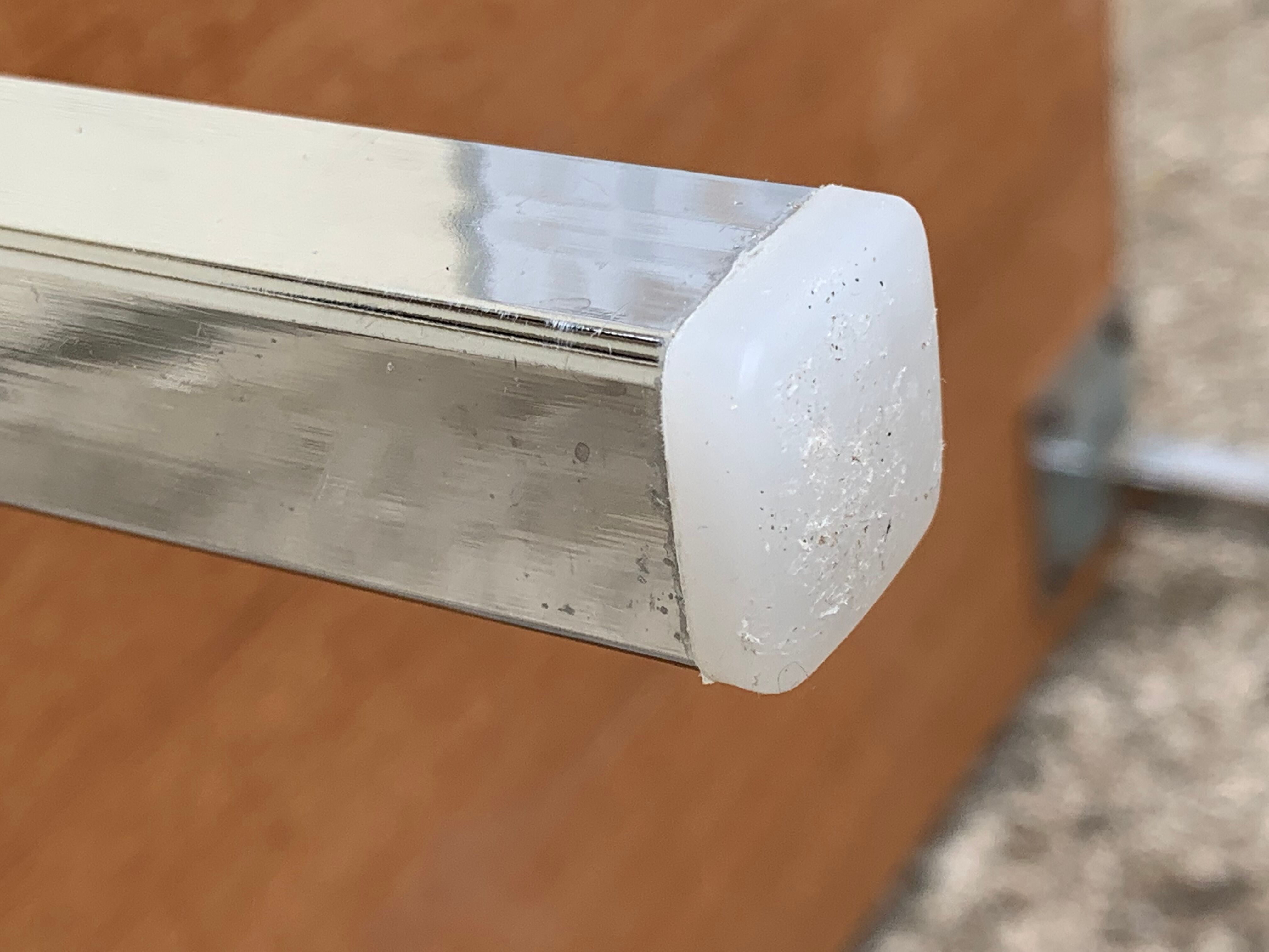 Vintage rosewood chest of drawers aluminum and chrome 1960