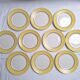 Yellow dinner plates from Moulin des Loups