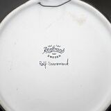 Decorative ceramic plate Atlantis by Rolf Sinnemark for Rörstrand, 1980s.