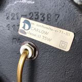 Lamp metal gold and black lacquered