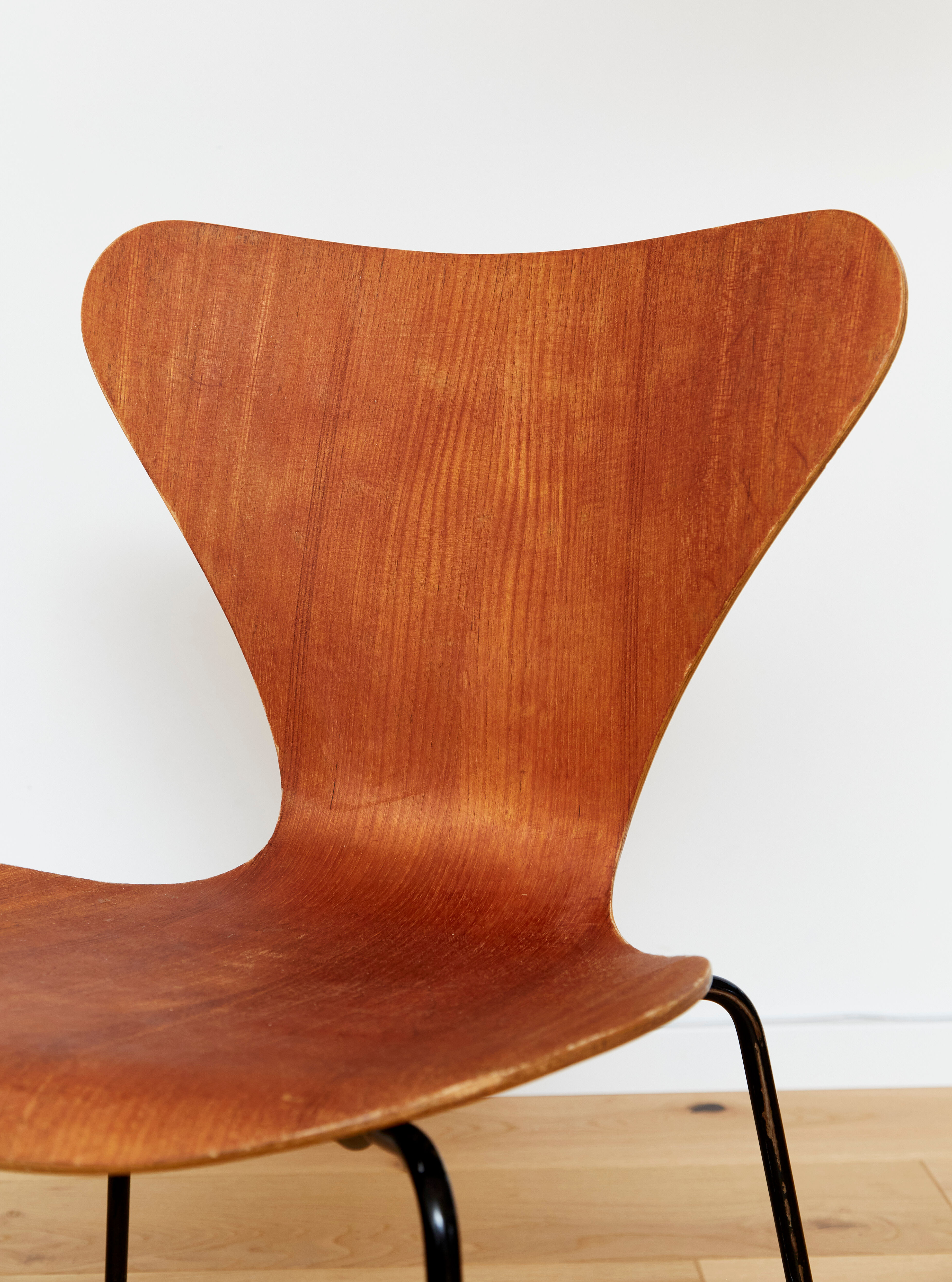 Chaise Arne Jacobsen 3107 en teck pour Fritz Hansen