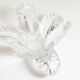 Empty floral pocket crystal of transparent arques signed