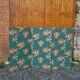 Large vintage fabric screen