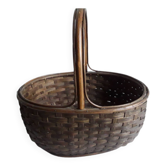 Old woven chestnut basket