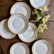 Set of 10 antique dessert plates - Auteuil from Lunéville