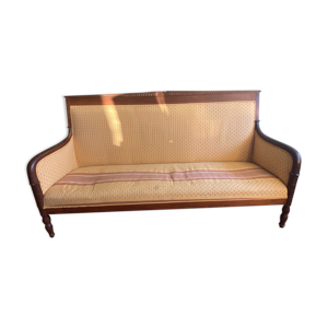 Banquette en acajou style Restauration