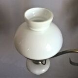 Gloss metallic patinated and gold and double opalines three fires Scandinavian style of the 30s