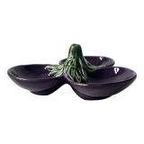 Plat céramique aubergine