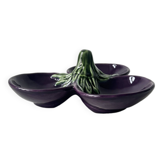 Eggplant ceramic dish