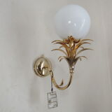 Luminaire wall lamp golden palm tree Sergio Terzani numbered