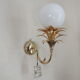 Luminaire wall lamp golden palm tree Sergio Terzani numbered
