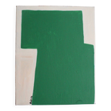 Contemporary art on canvas "verdant stillness" by Bodasca