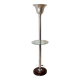 Lampadaire art déco, chrome et bois, 1930’s