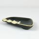 Asymmetrical modernist ashtray by Walter Bosse in black brass by Herta Baller, 1950s.
