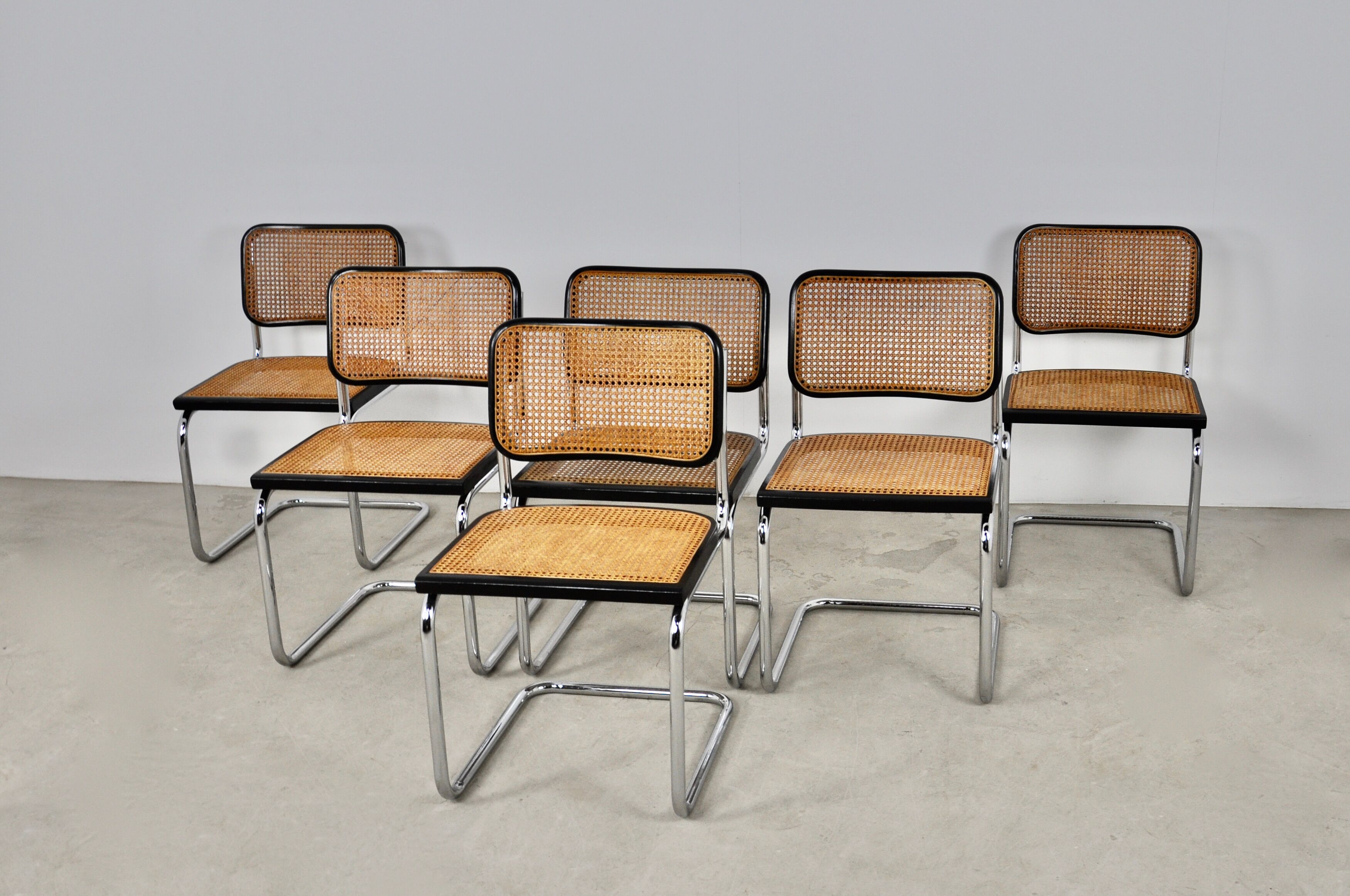 Set of 6 chairs B32 By Marcel Breuer