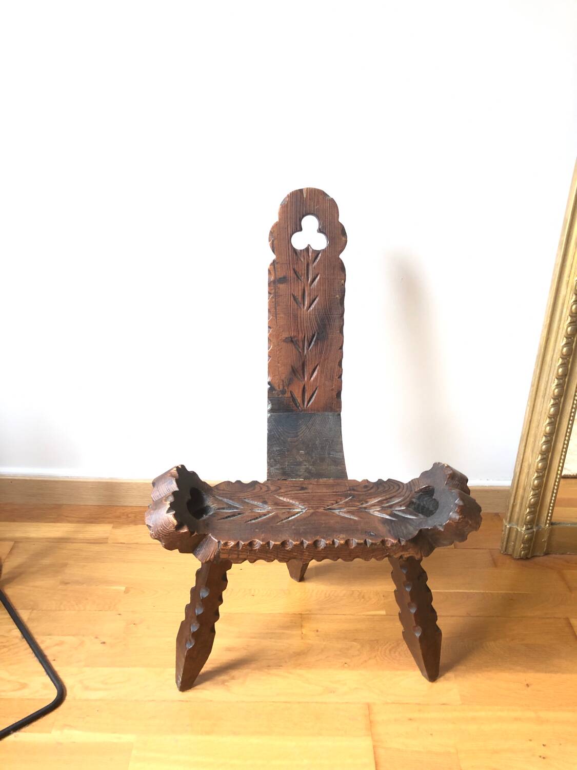 Brutalist Tripod Chair