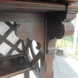 Antique console serving table