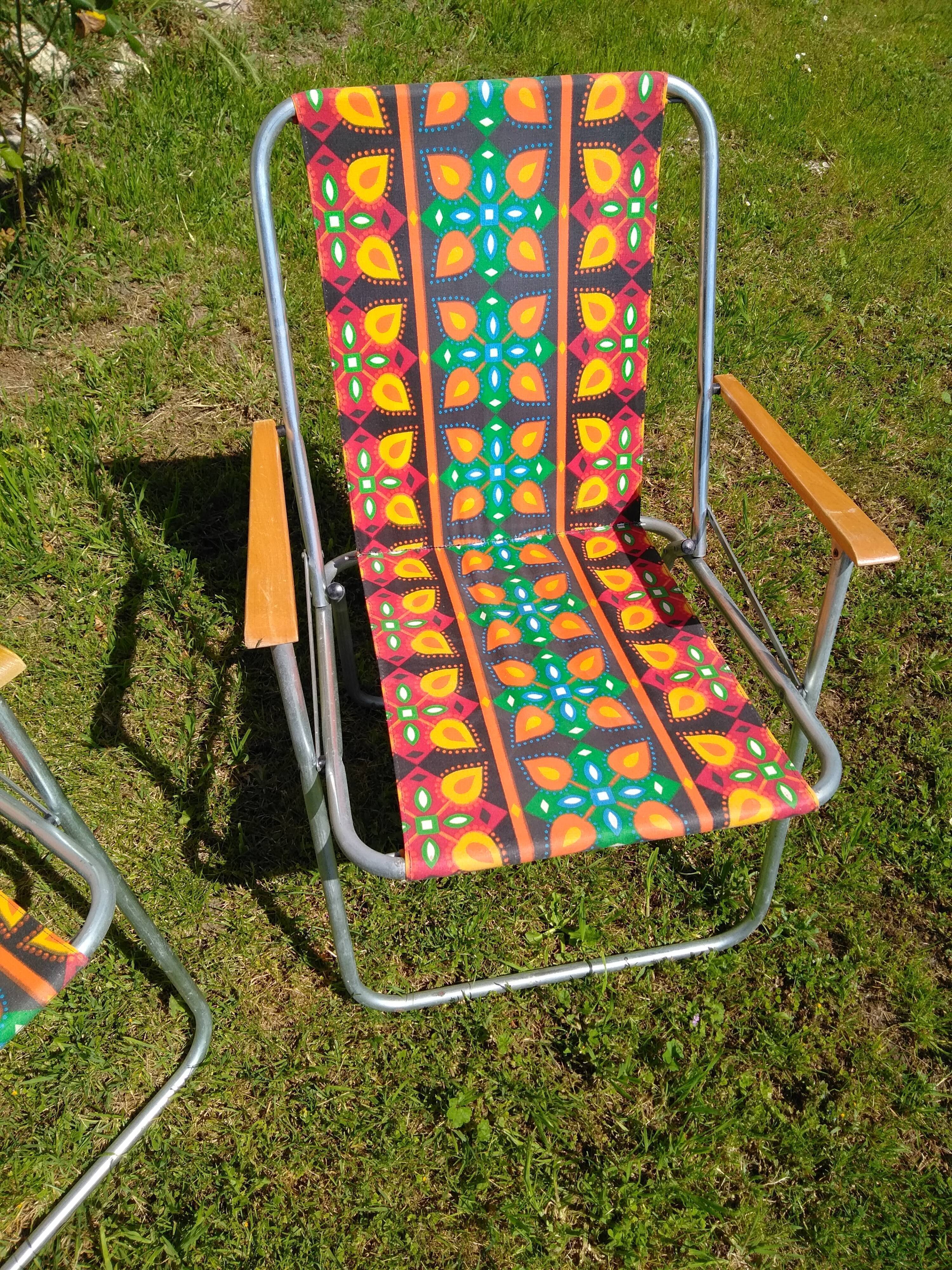 Duo de chaises pliante vintage
