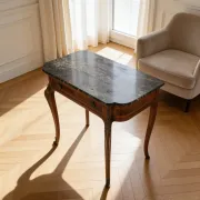 Table console avec plateau en marbre – 19e siècle