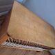 Large vintage rattan chest, retro wicker decoration