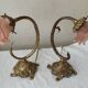 2 bronze and glass lamps