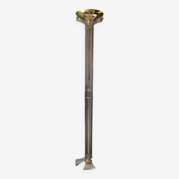 Plexi and brass floor lamp