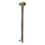 Plexi and brass floor lamp