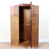 Walnut wardrobe art deco period