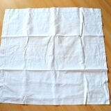 Vintage openwork cotton pillowcase and embroidered monogram CK 78x75