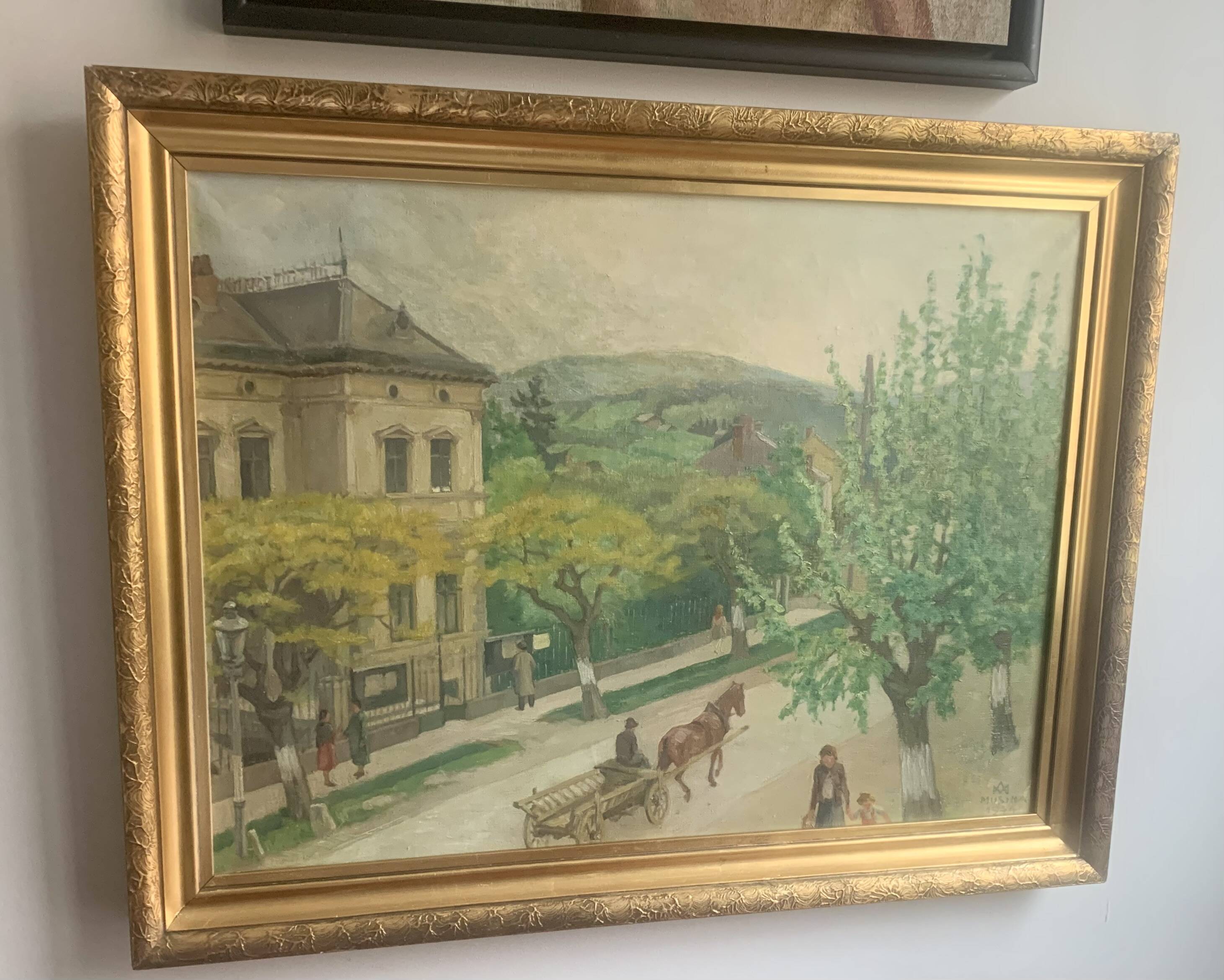 City view, oil on canvas, 1944