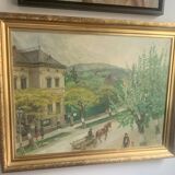 City view, oil on canvas, 1944