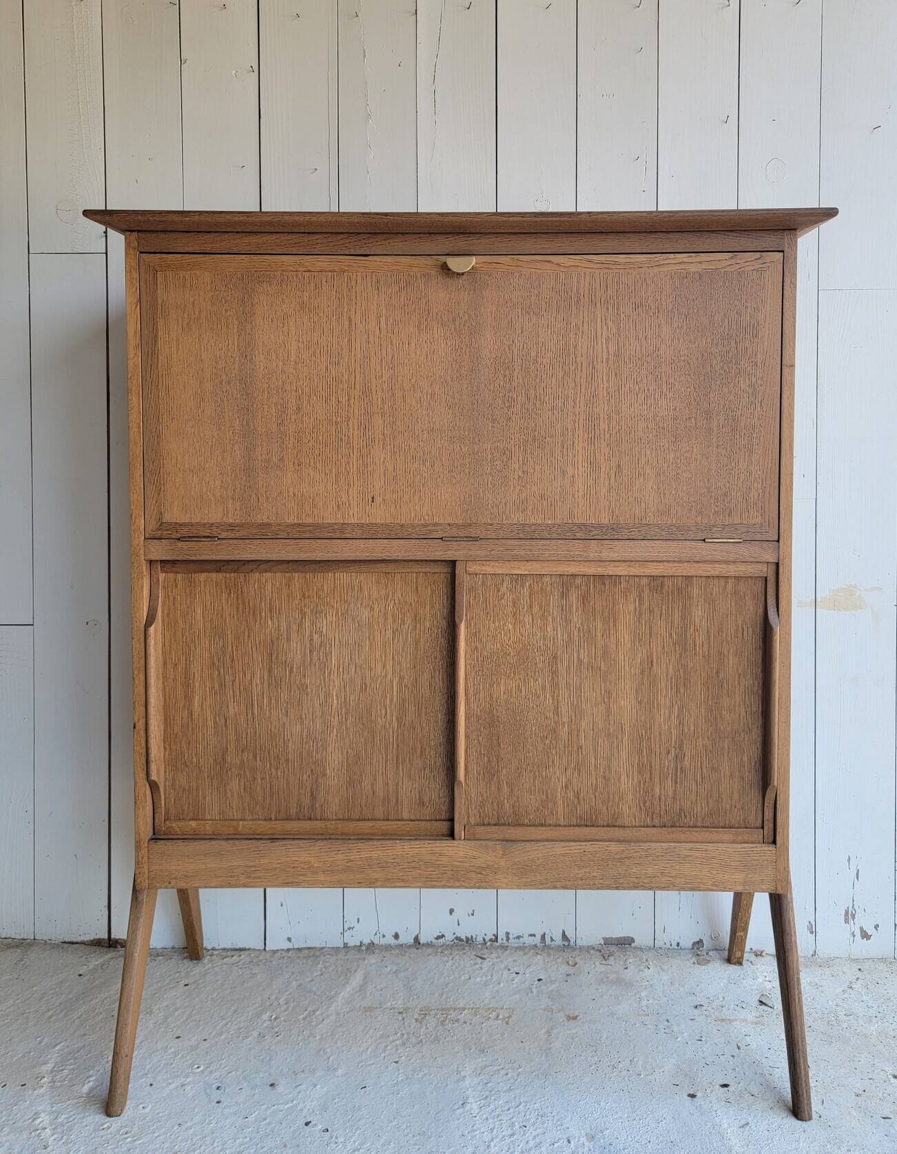 Vintage secretary with compass legs