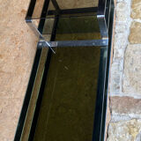 Smoked glass chrome coffee table