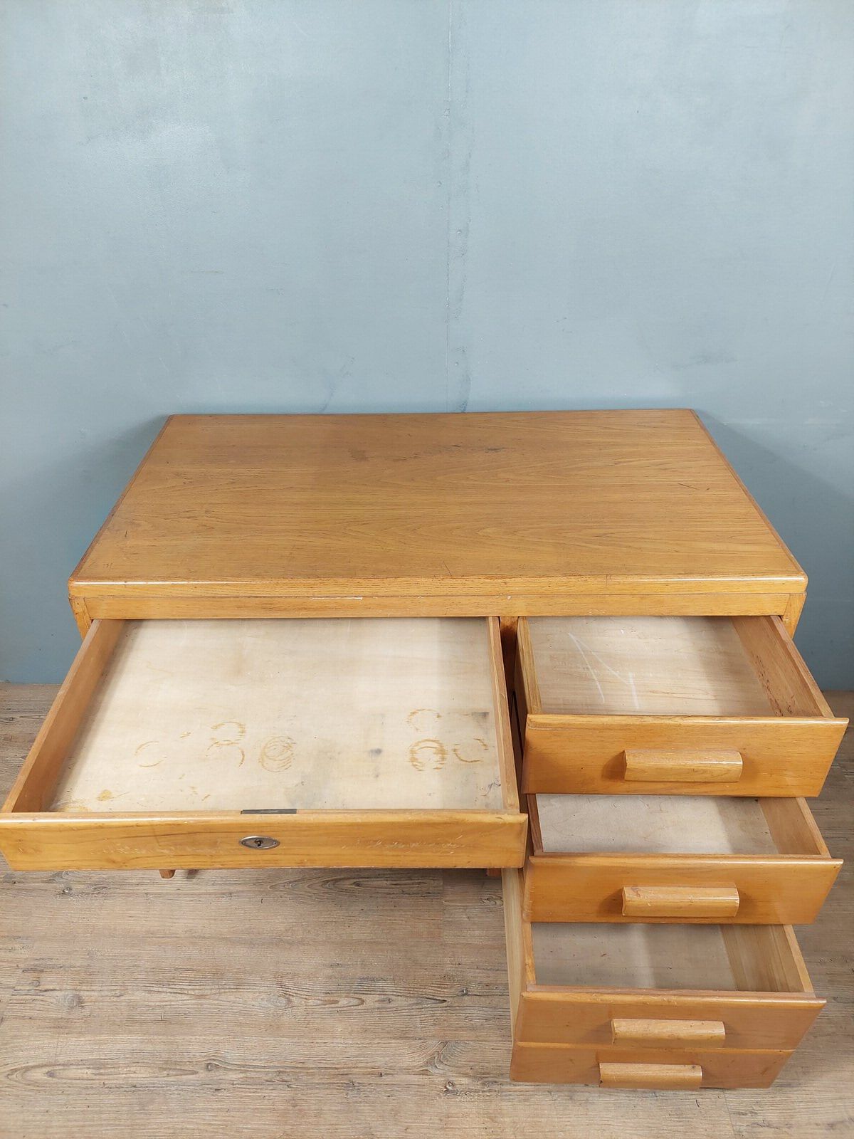 Vintage coffered desk