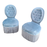 Pair of antique armchair heaters