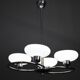 1950s Chrome and Glass Chandelier by Drukov, Czechoslovakia