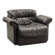 De Sede Black Smooth Leather Design Lounge Chair DS17. Swiss, 1970s