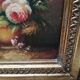 Tableau huile sur panneau Bouquet de B.Vogel